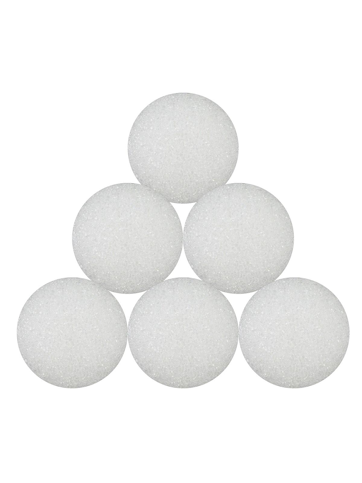 Styrofoam Snowballs 3 In. Pack Of 6