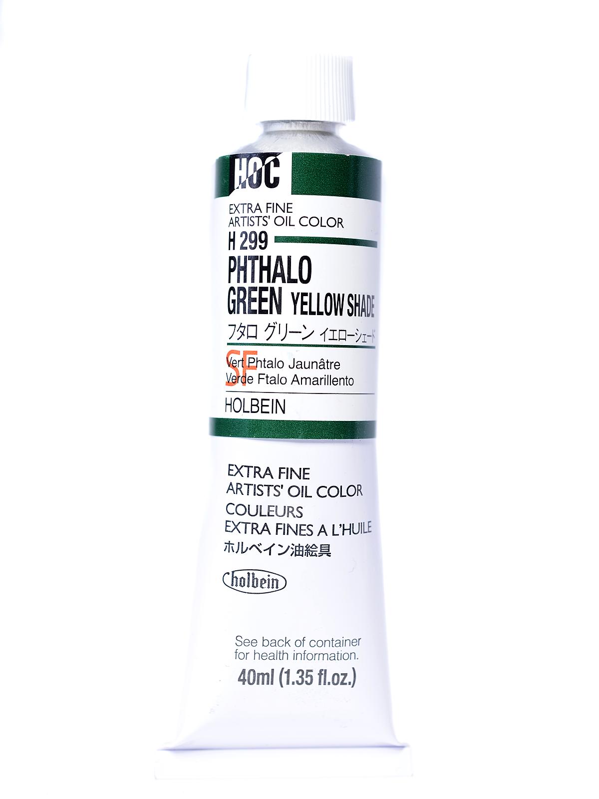 Artist Oil Colors phthalo green yellow shade 40 ml