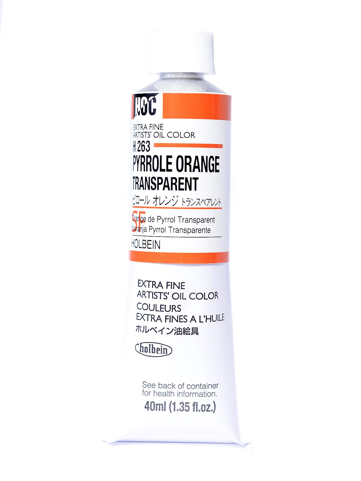 Artist Oil Colors pyrrole orange transparent 40 ml