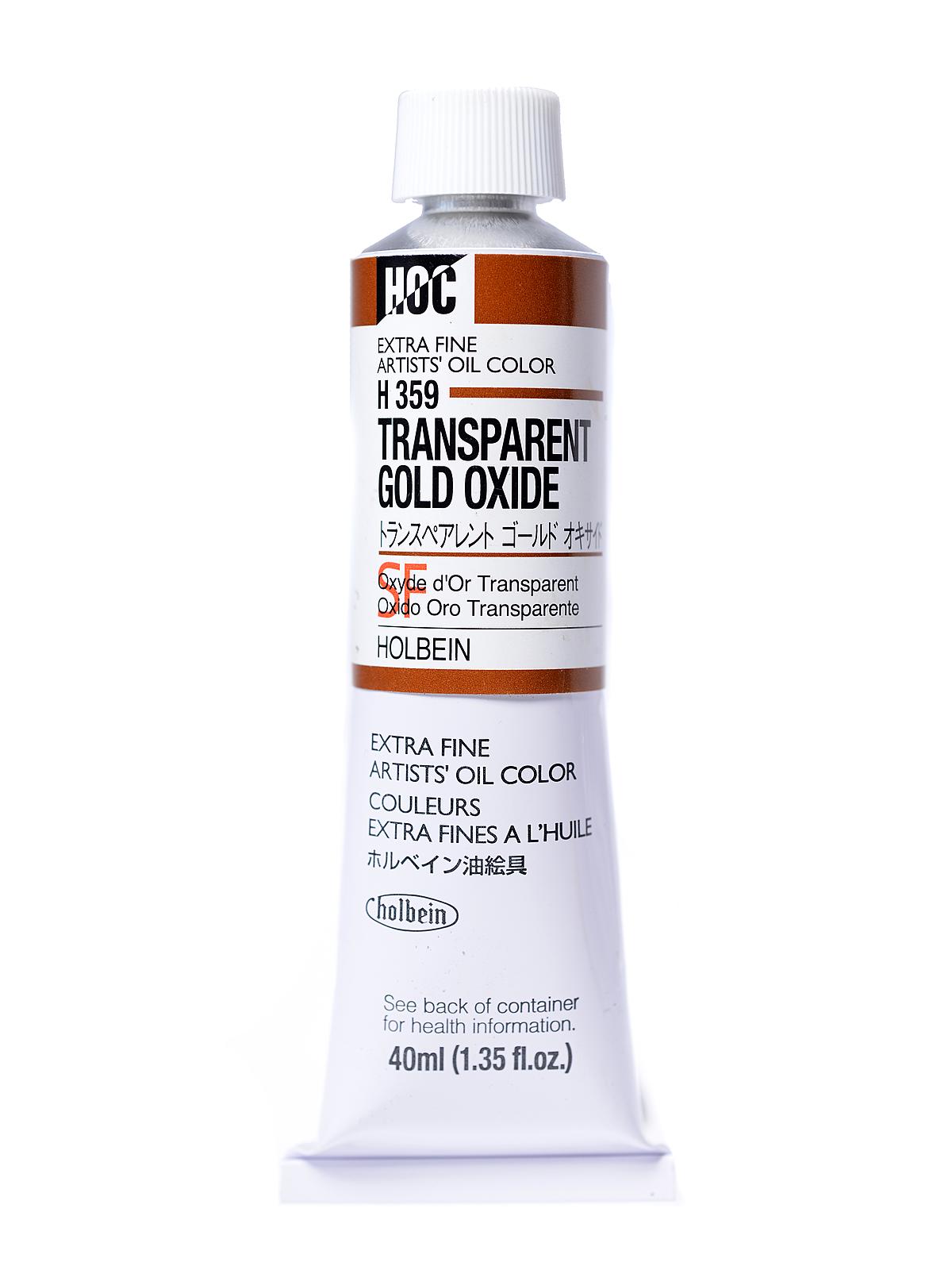 Artist Oil Colors transparent gold oxide 40 ml