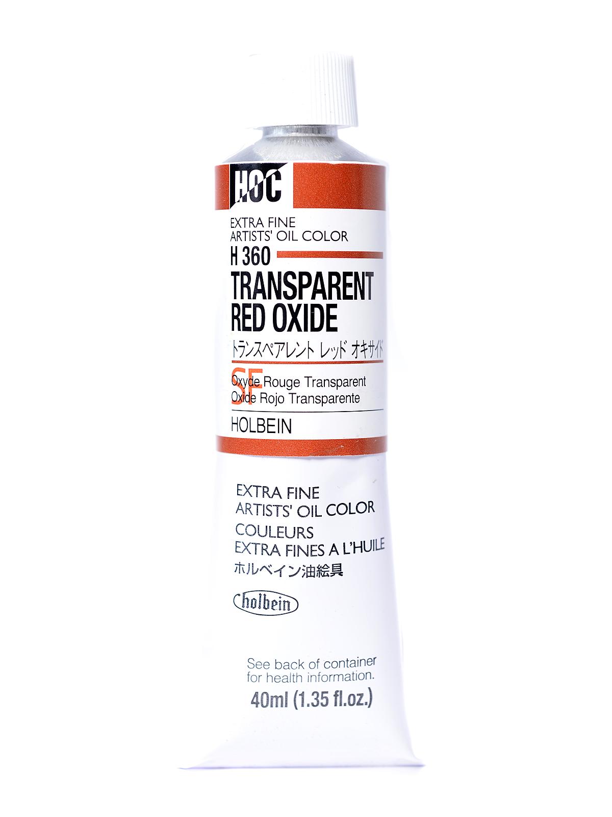 Artist Oil Colors transparent red oxide 40 ml