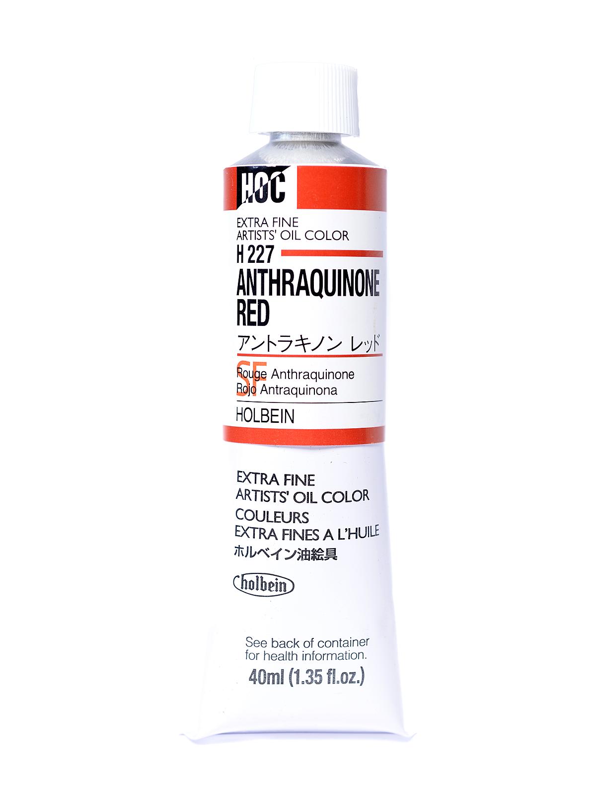 Artist Oil Colors Anthraquinone Red 40 Ml