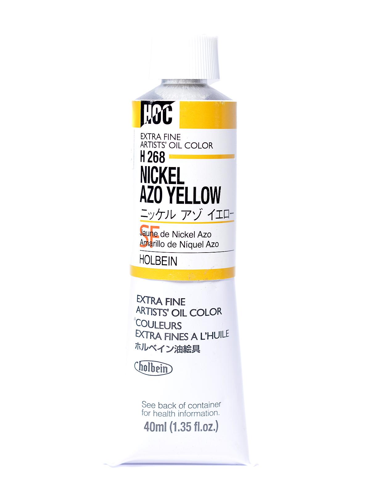 Artist Oil Colors nickel azo yellow 40 ml