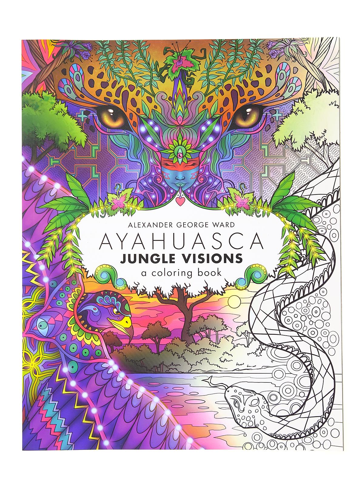 Ayahuasca Jungle Visions Coloring Book Each