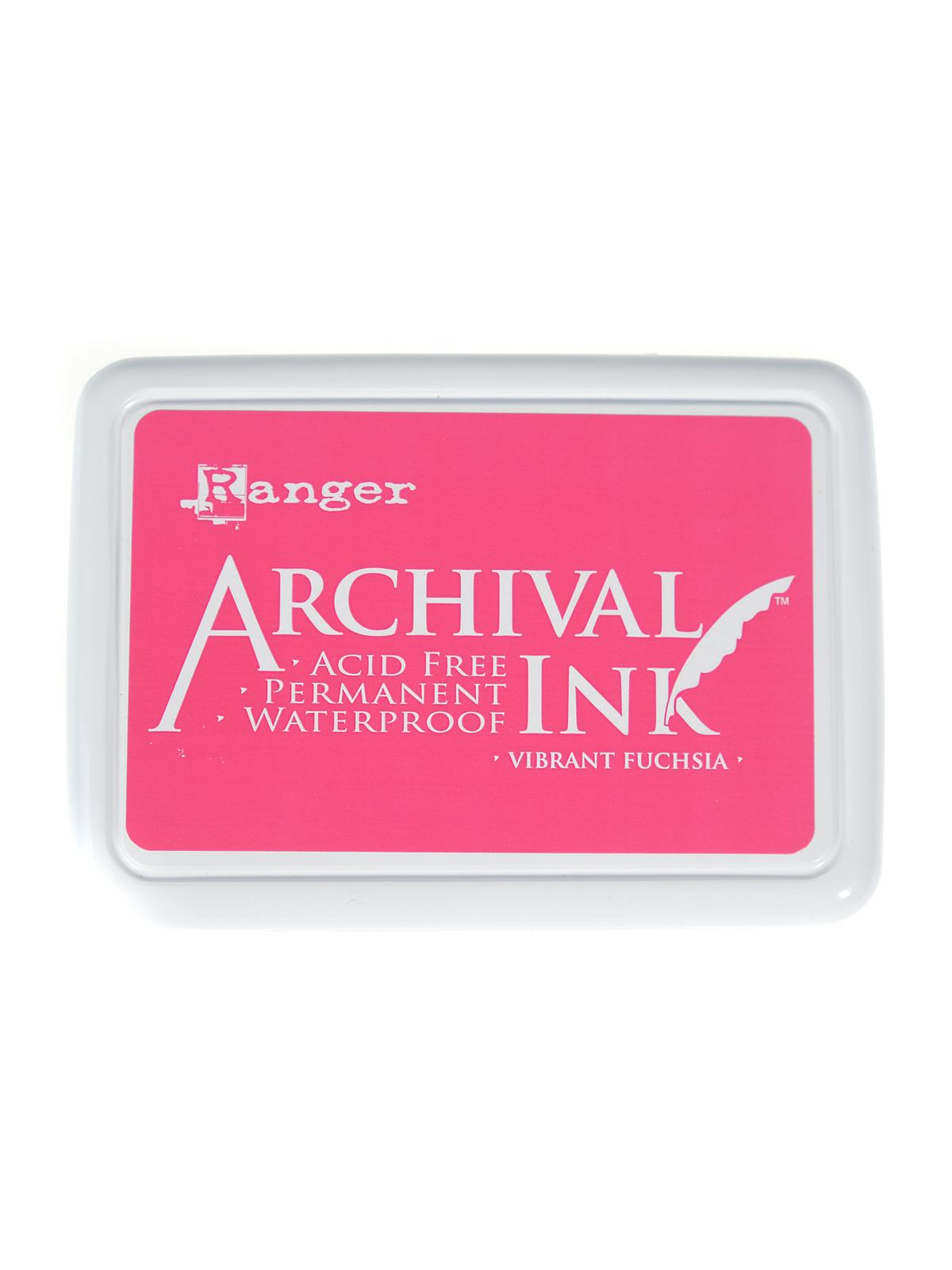 Archival Ink vibrant fuchsia 2 1 2 in. x 3 3 4 in. pad