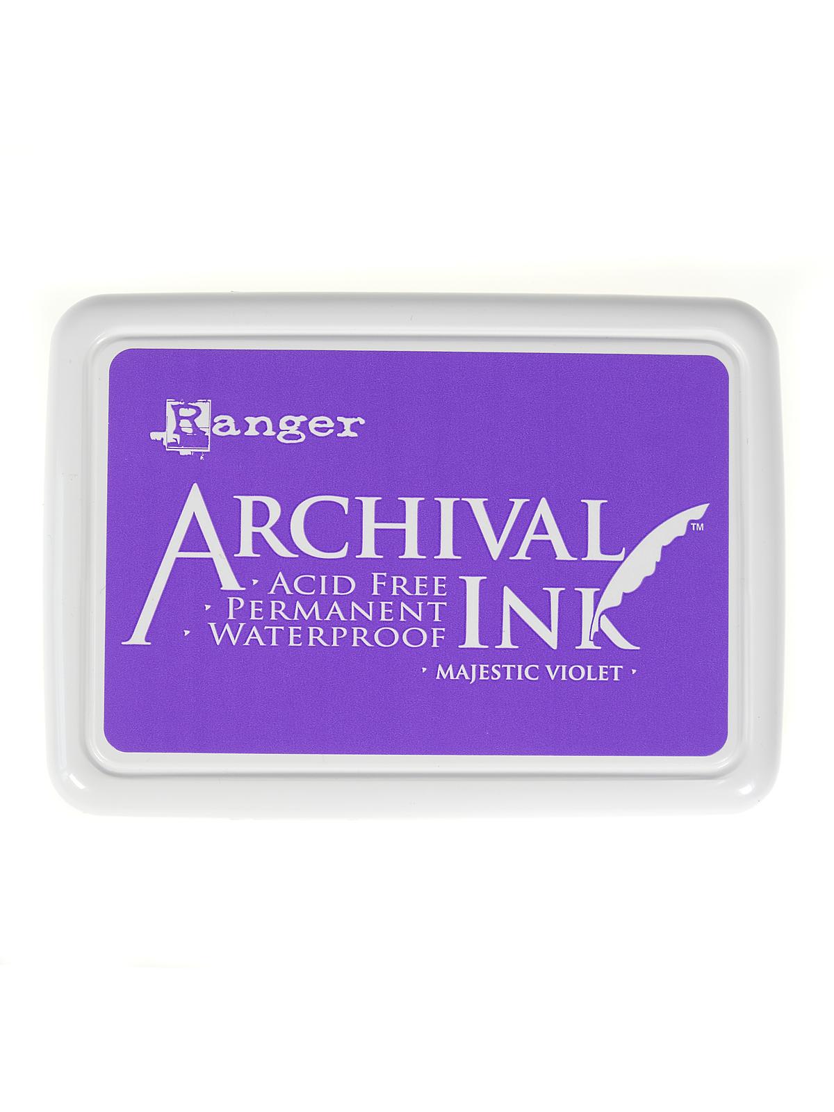 Archival Ink majestic violet 2 1 2 in. x 3 3 4 in. pad