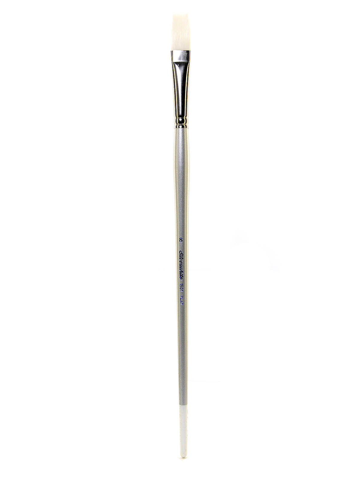 Silverwhite Series Synthetic Brushes Long Handle 8 flat