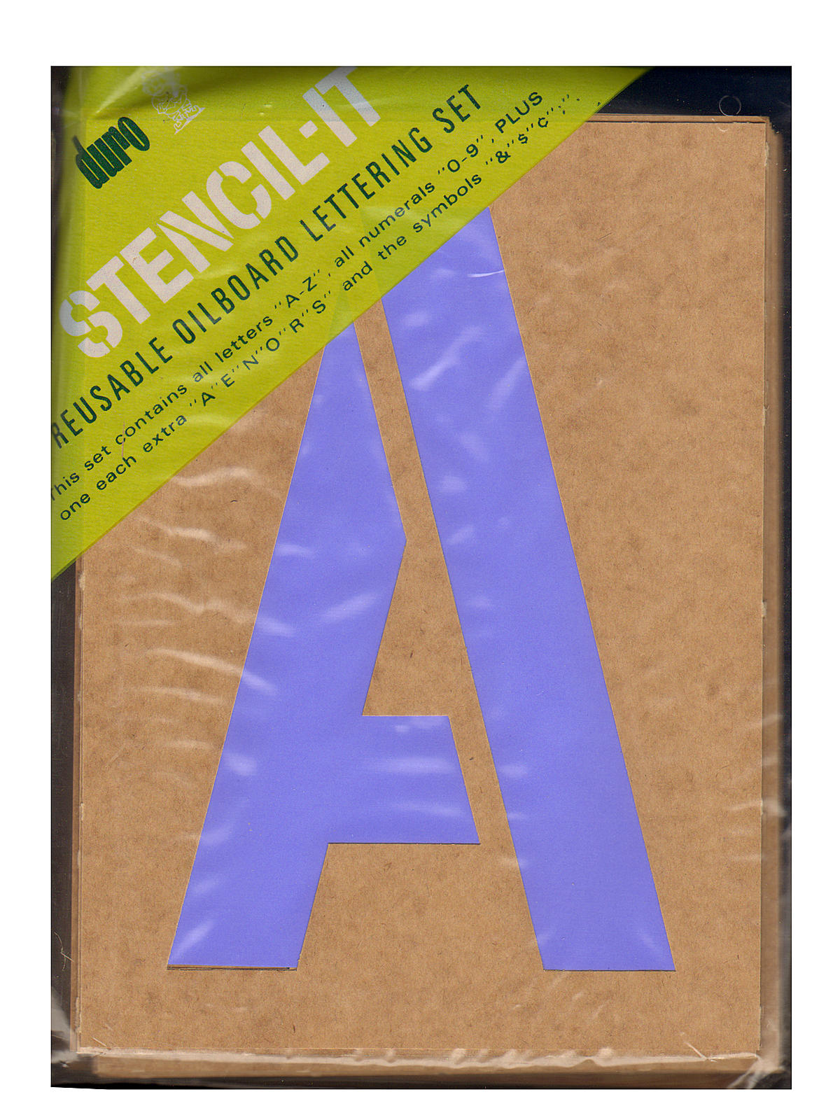 Stencil-It Reusable Oilboard Lettering Sets 9 In. 6 In.