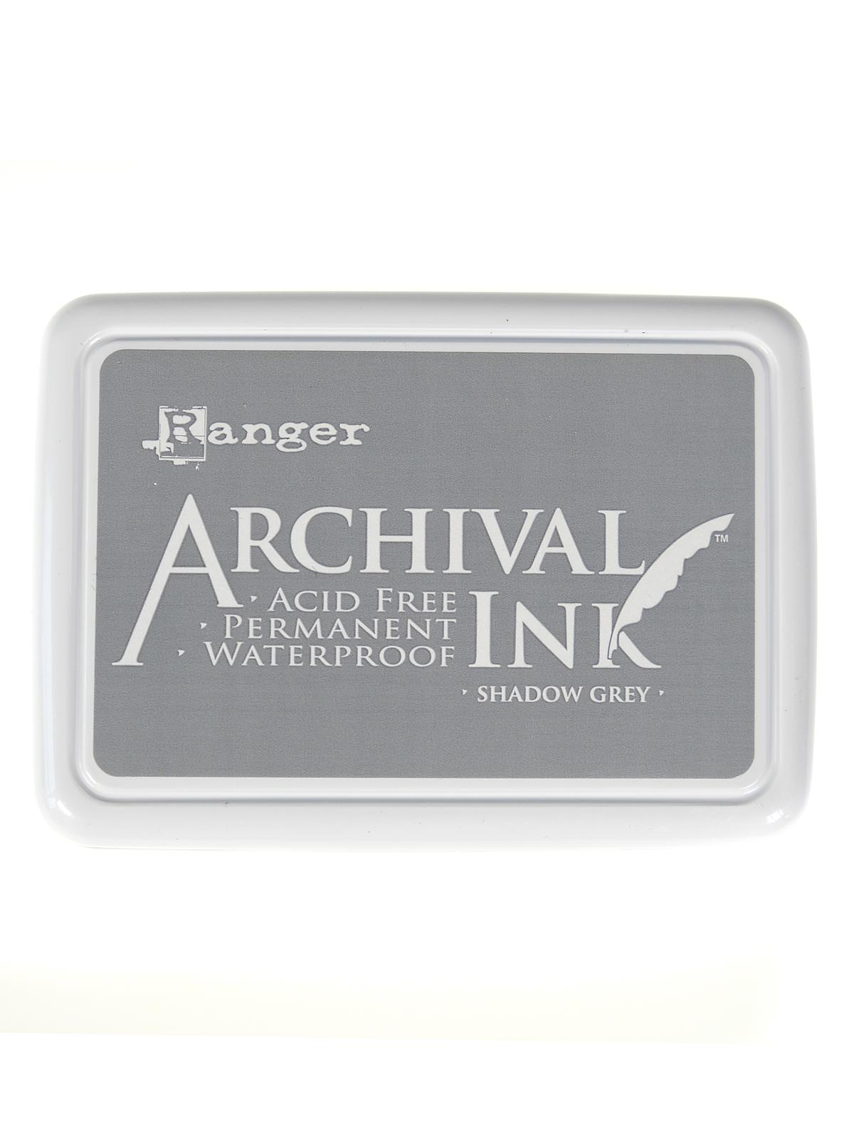 Archival Ink shadow grey 2 1 2 in. x 3 3 4 in. pad