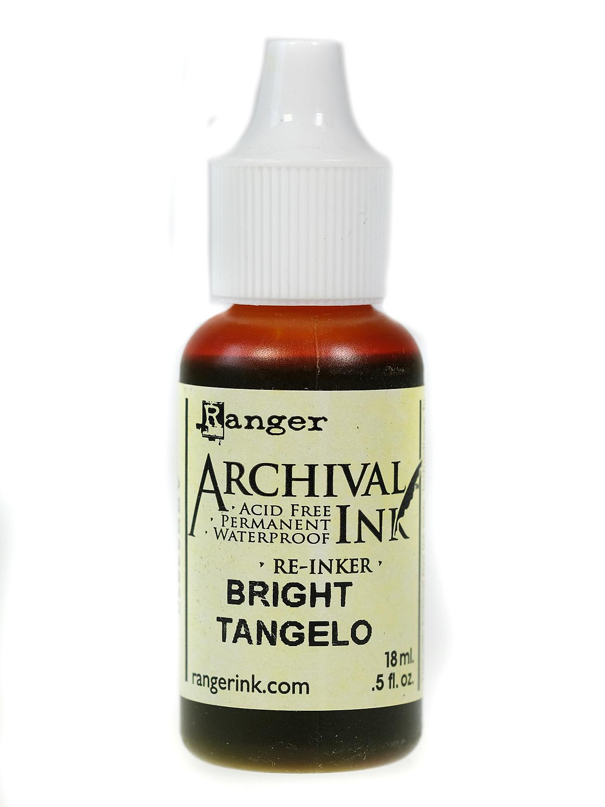 Archival Ink bright tangelo 0.5 oz. re-inker bottle