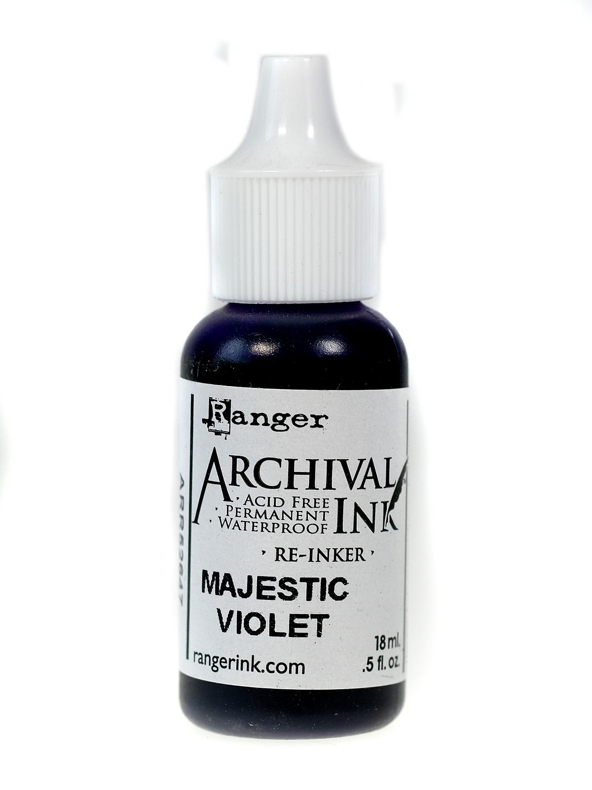 Archival Ink majestic violet 0.5 oz. re-inker bottle
