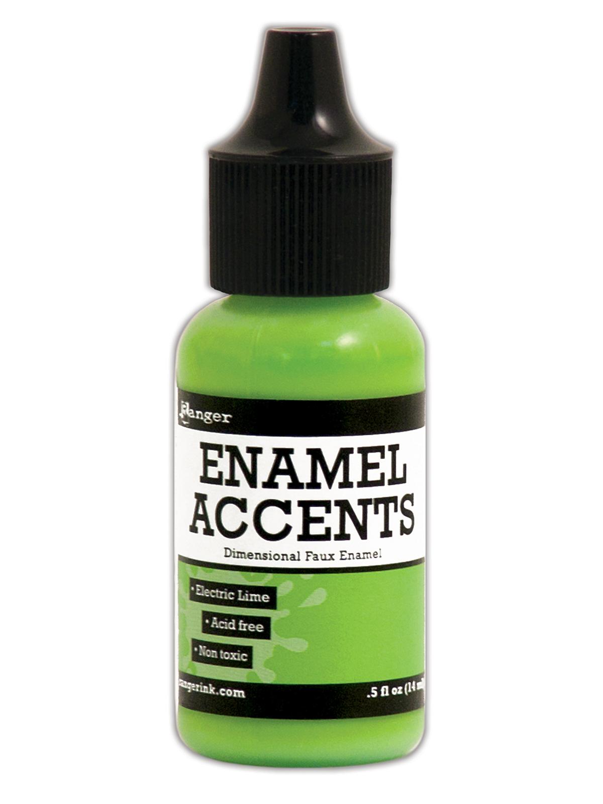 Enamel Accents Electric Lime 1 2 Oz. Bottle