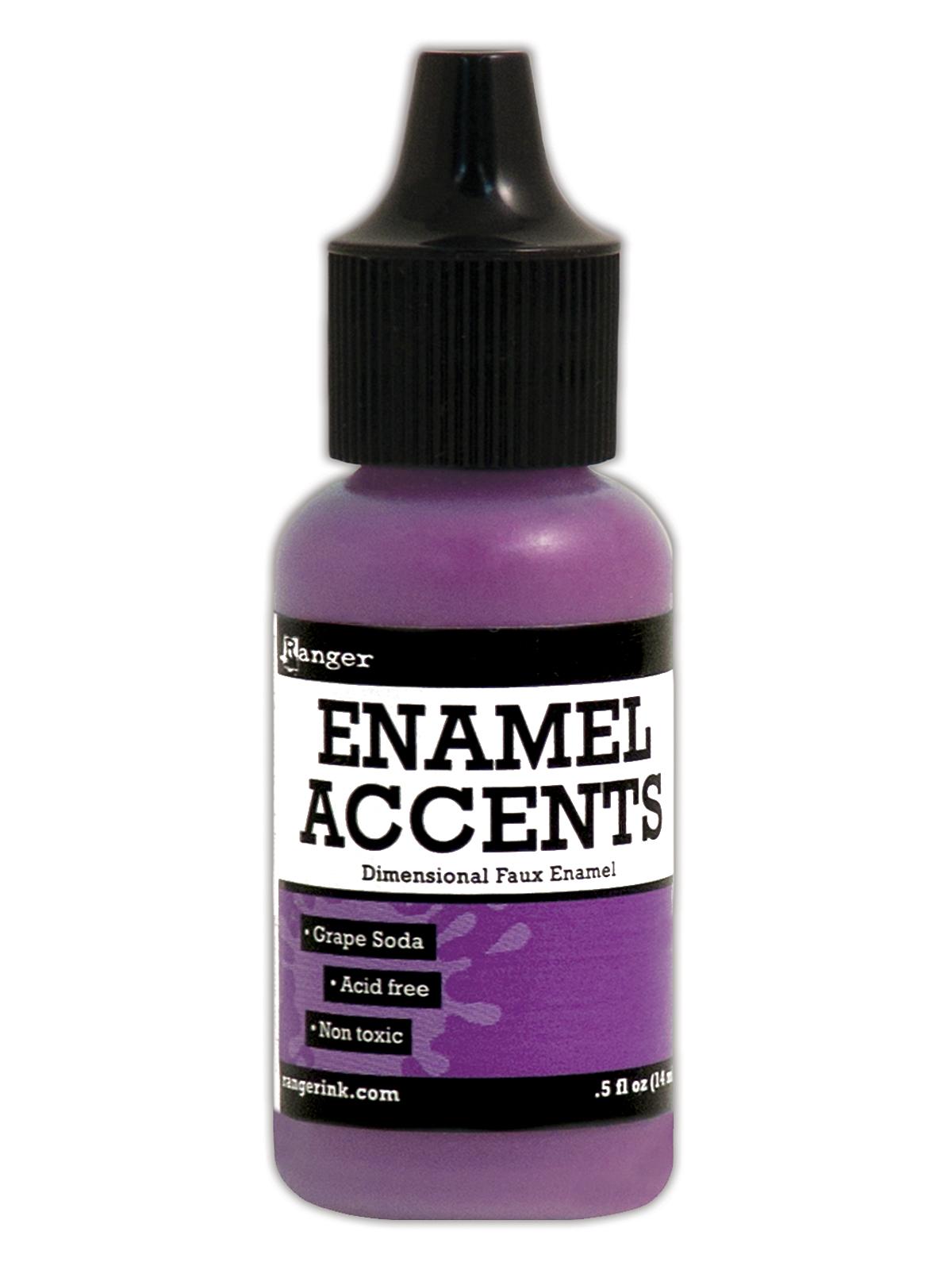 Enamel Accents Grape Soda 1 2 Oz. Bottle