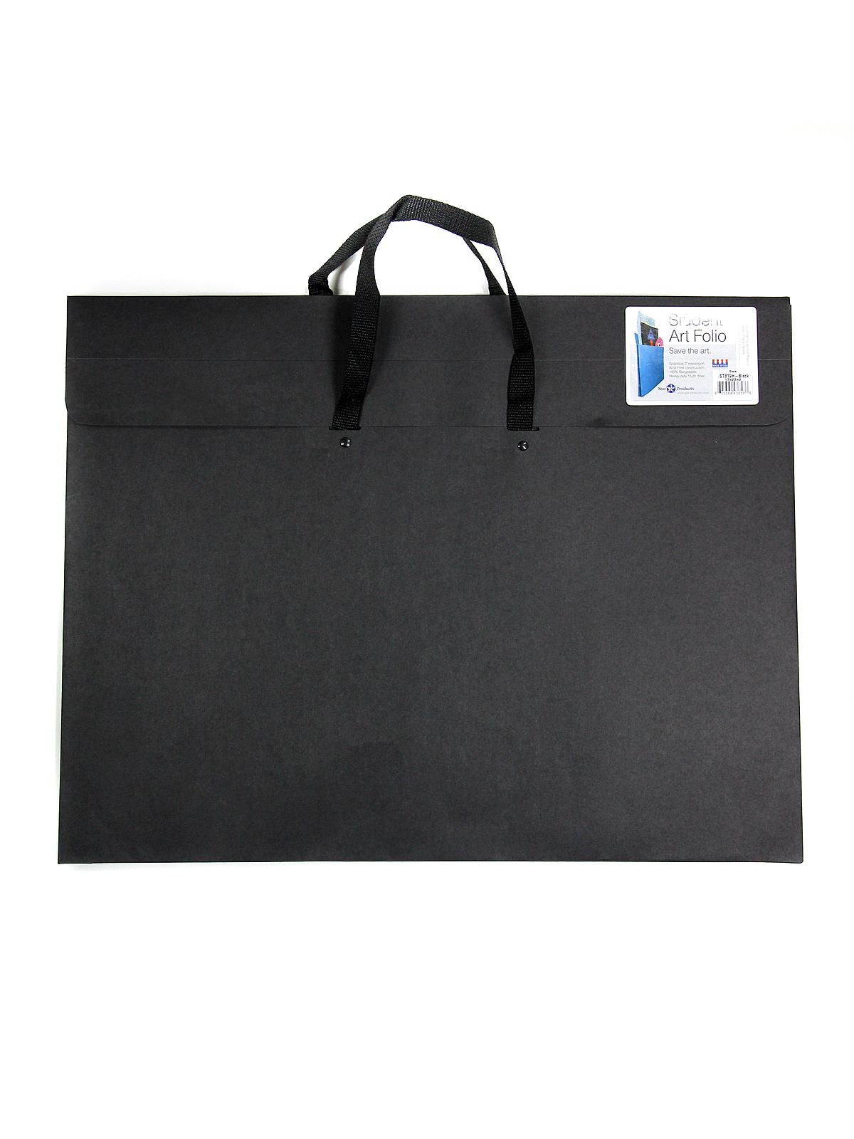 Student Art Folio with Handles 17 in. x 22 in. x 2 in. black