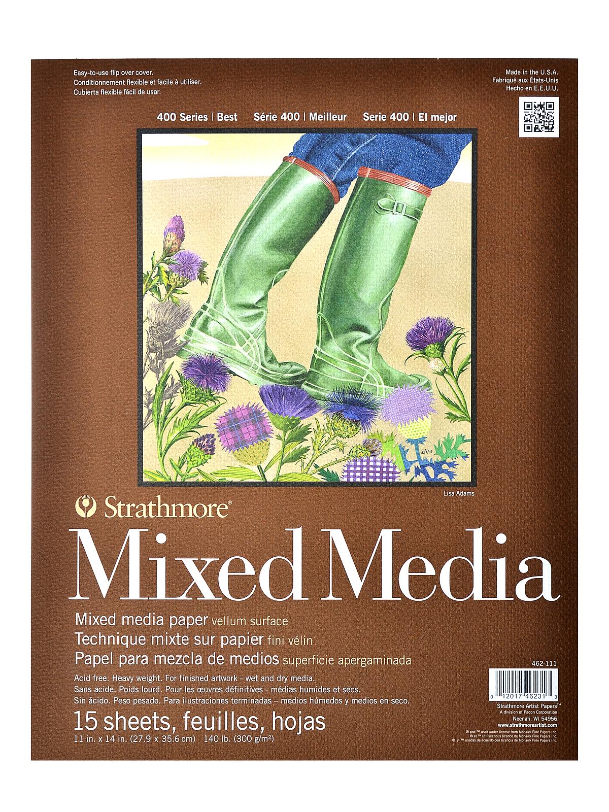 400 Series Mixed Media Pad 11 In. X 14 In. 15 Sheets