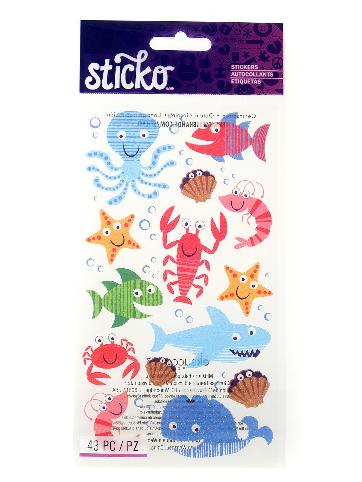 Classic Stickers sea life fun 10 pieces