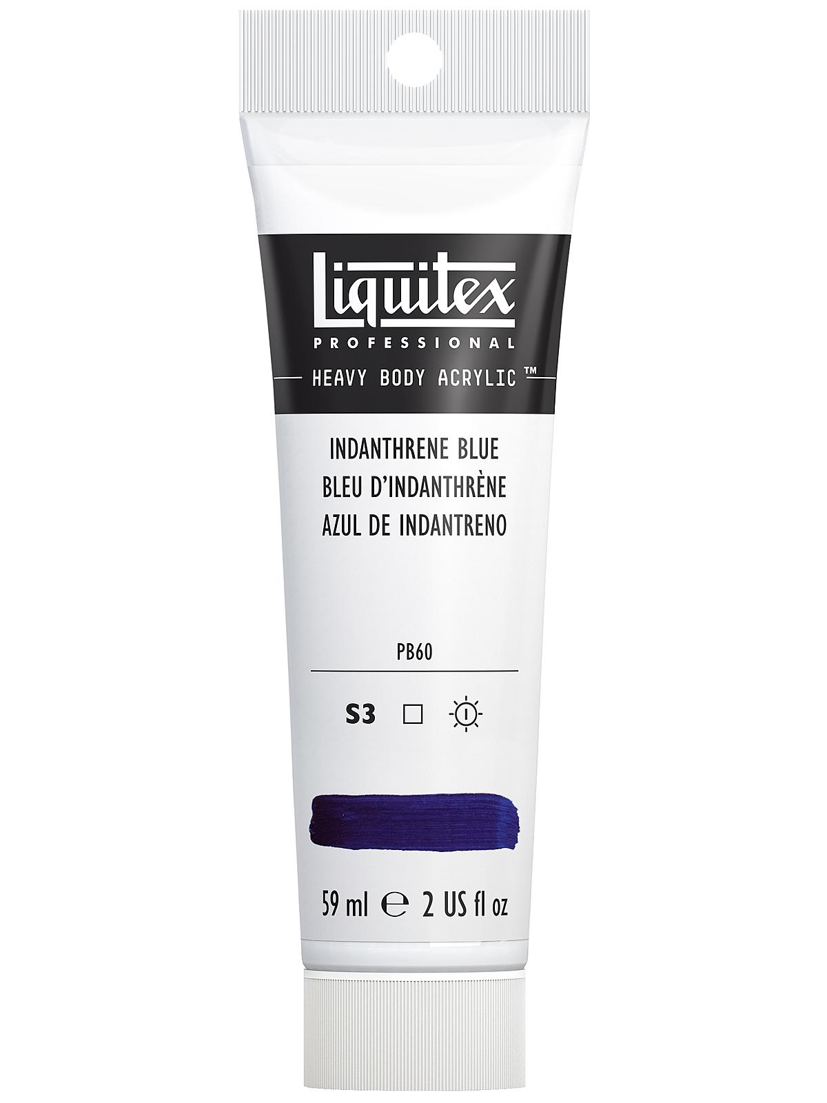 Heavy Body Professional Artist Acrylic Colors indanthrene blue 2 oz.