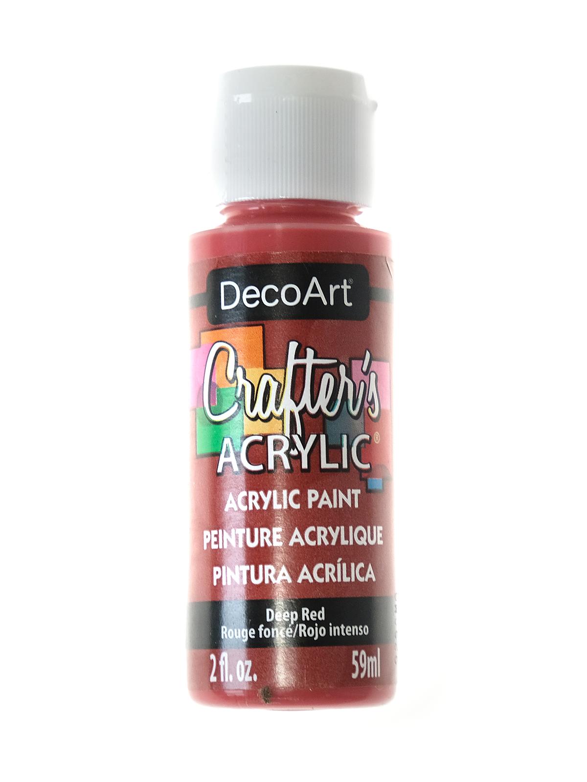 Crafters Acrylic 2 oz deep red