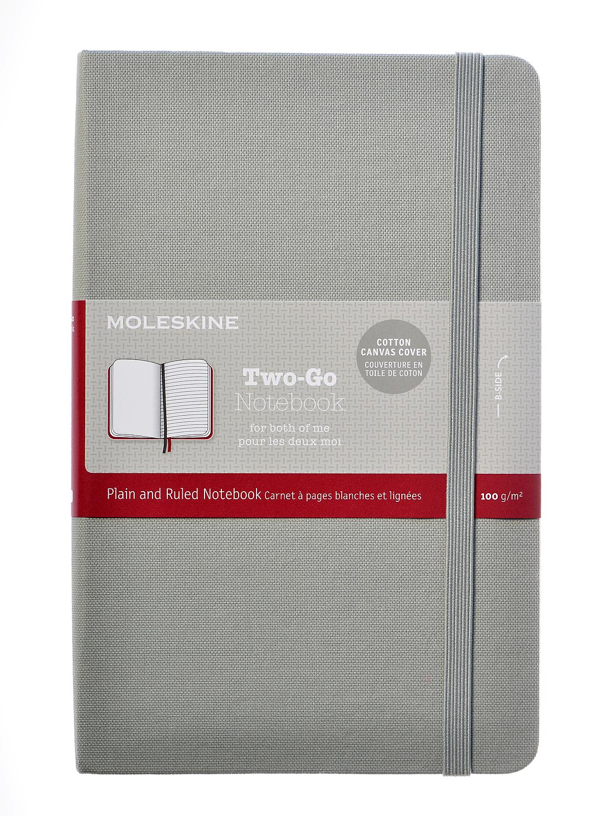 Two-go Notebook Ash Grey 4 1 2 In. X 7 In. 144 Pages