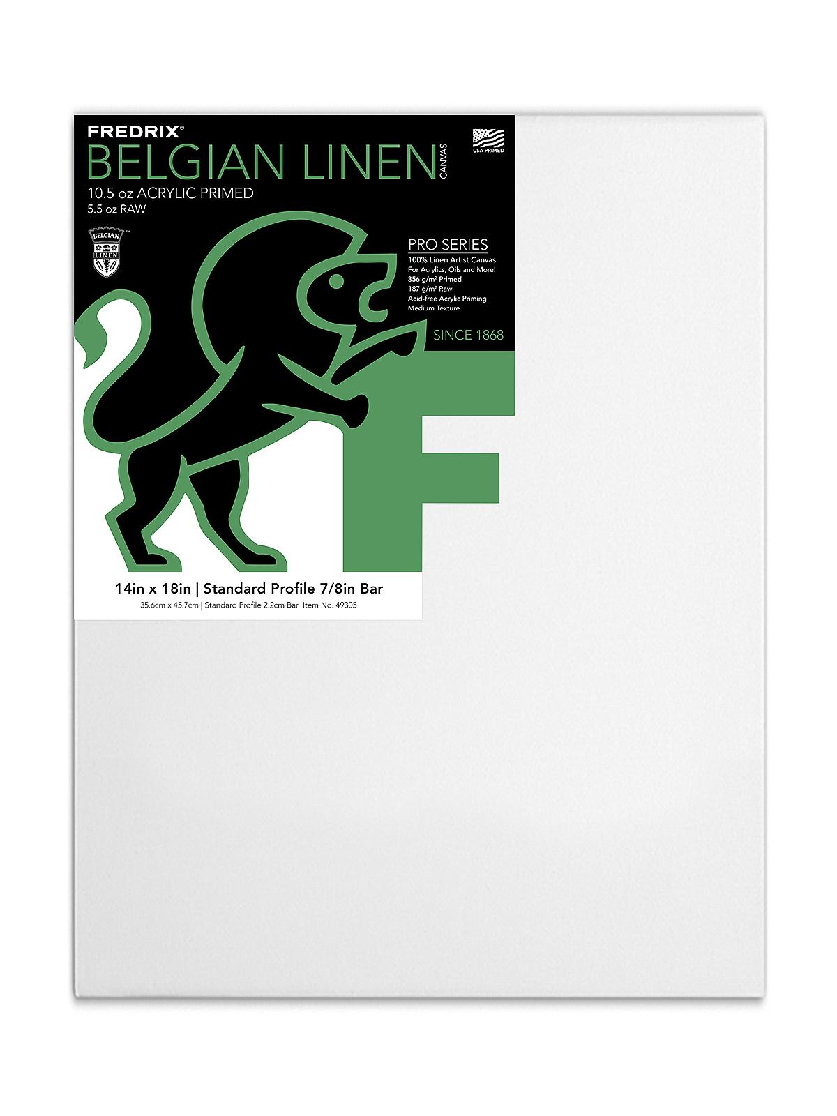 Pro Belgian Linen Pre-Stretched Canvas 14 in. x 18 in. each