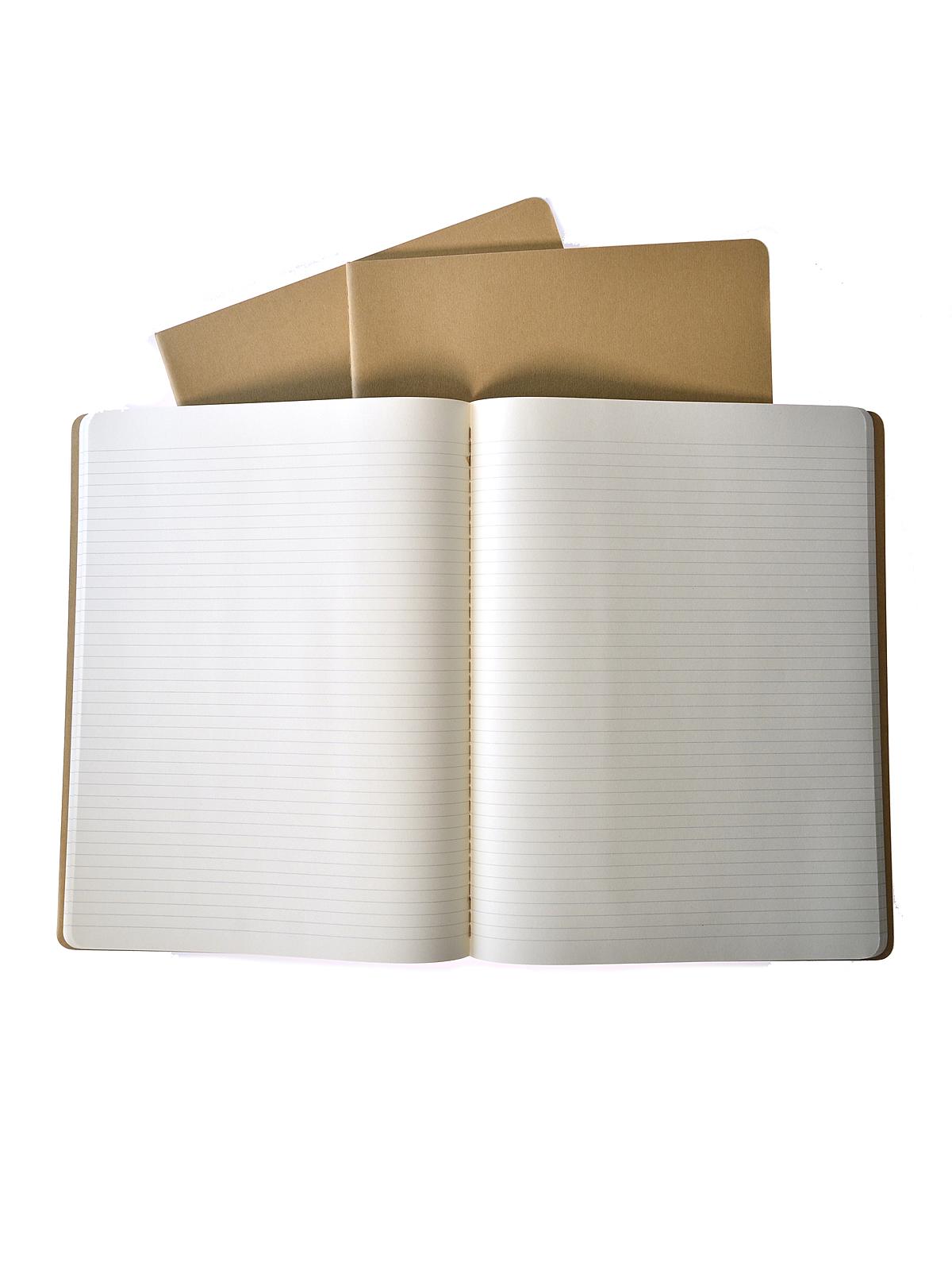 Cahier Journals kraft brown, ruled 8 1 2 in. x 11 in. pack of 3, 120 pages each