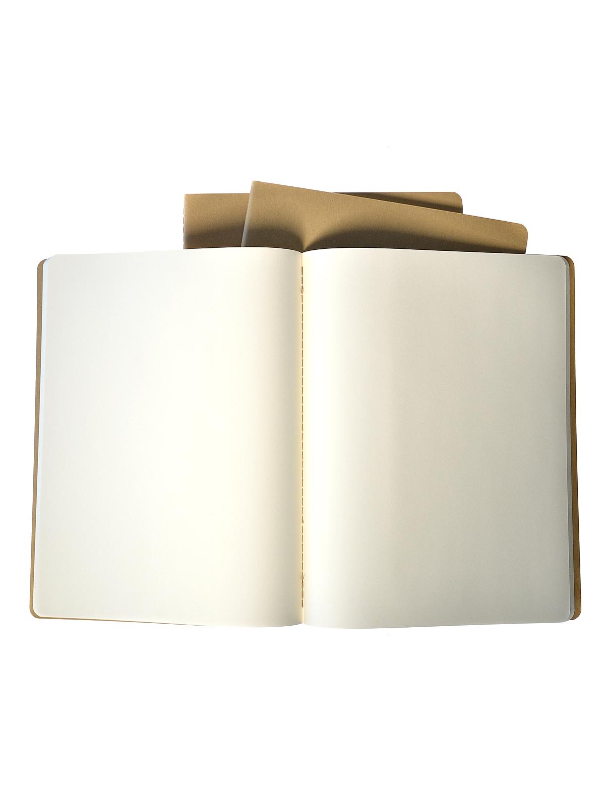 Cahier Journals kraft brown, blank 8 1 2 in. x 11 in. pack of 3, 120 pages each
