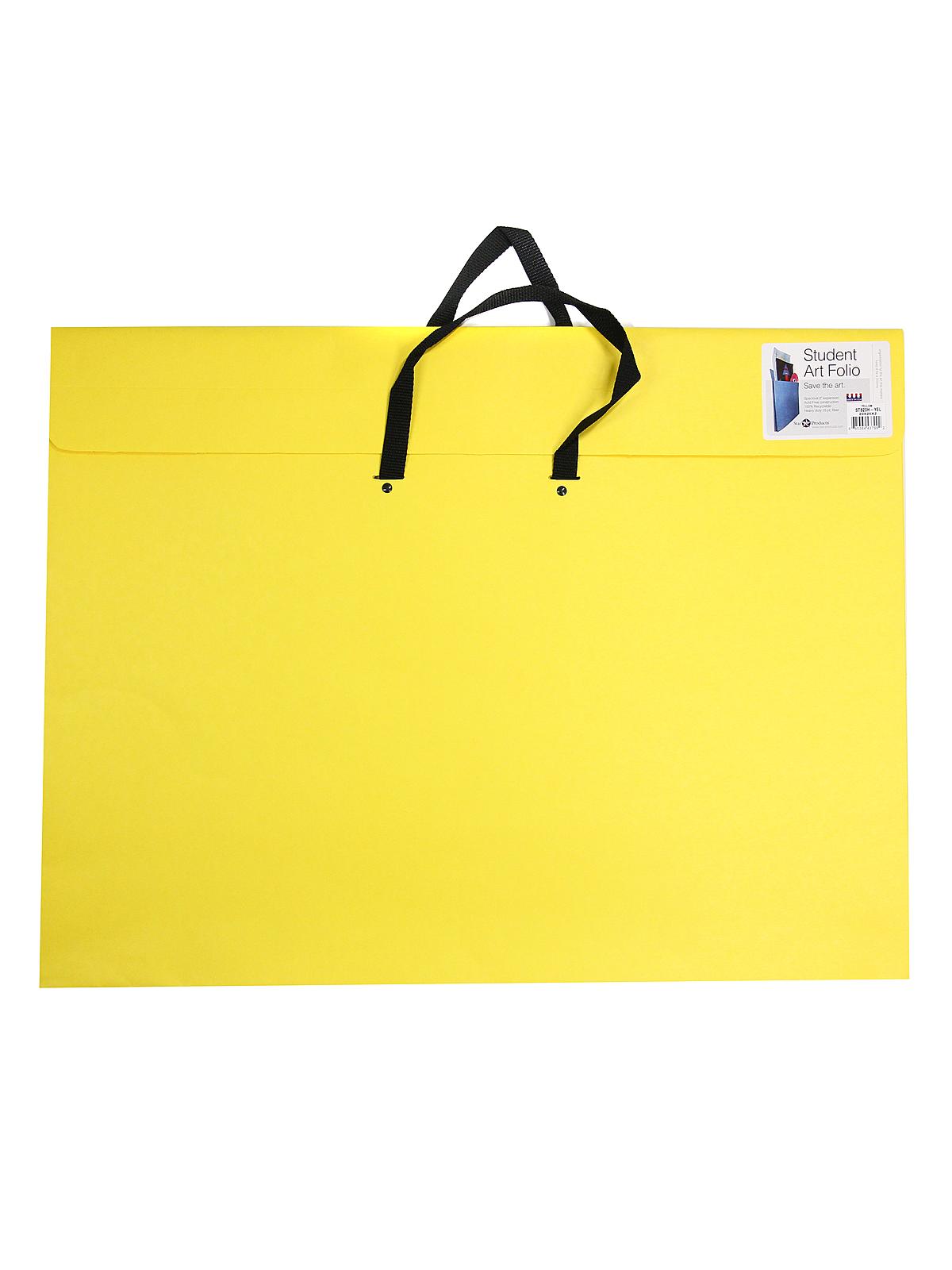 Student Art Folio with Handles 20 in. x 26 in. x 2 in. yellow