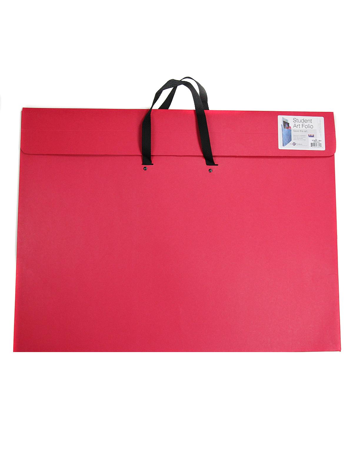 Student Art Folio with Handles 20 in. x 26 in. x 2 in. red