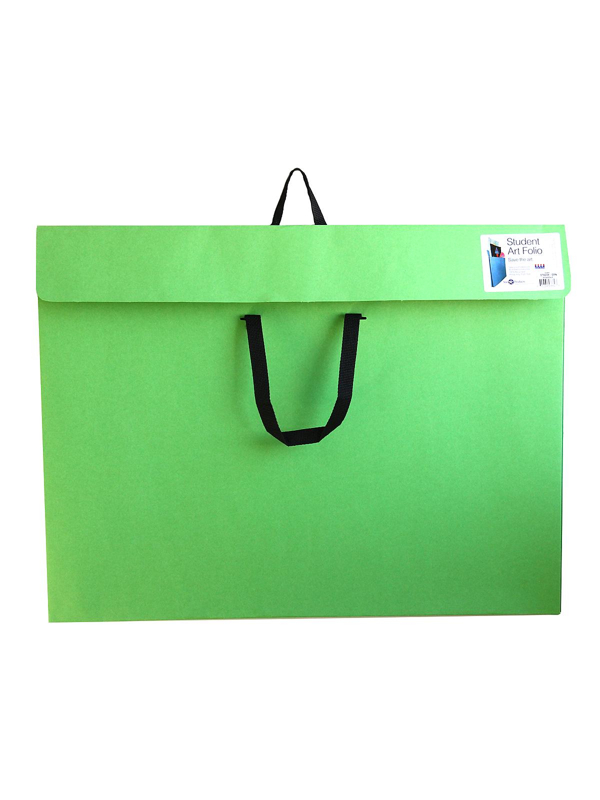 Student Art Folio with Handles 20 in. x 26 in. x 2 in. green