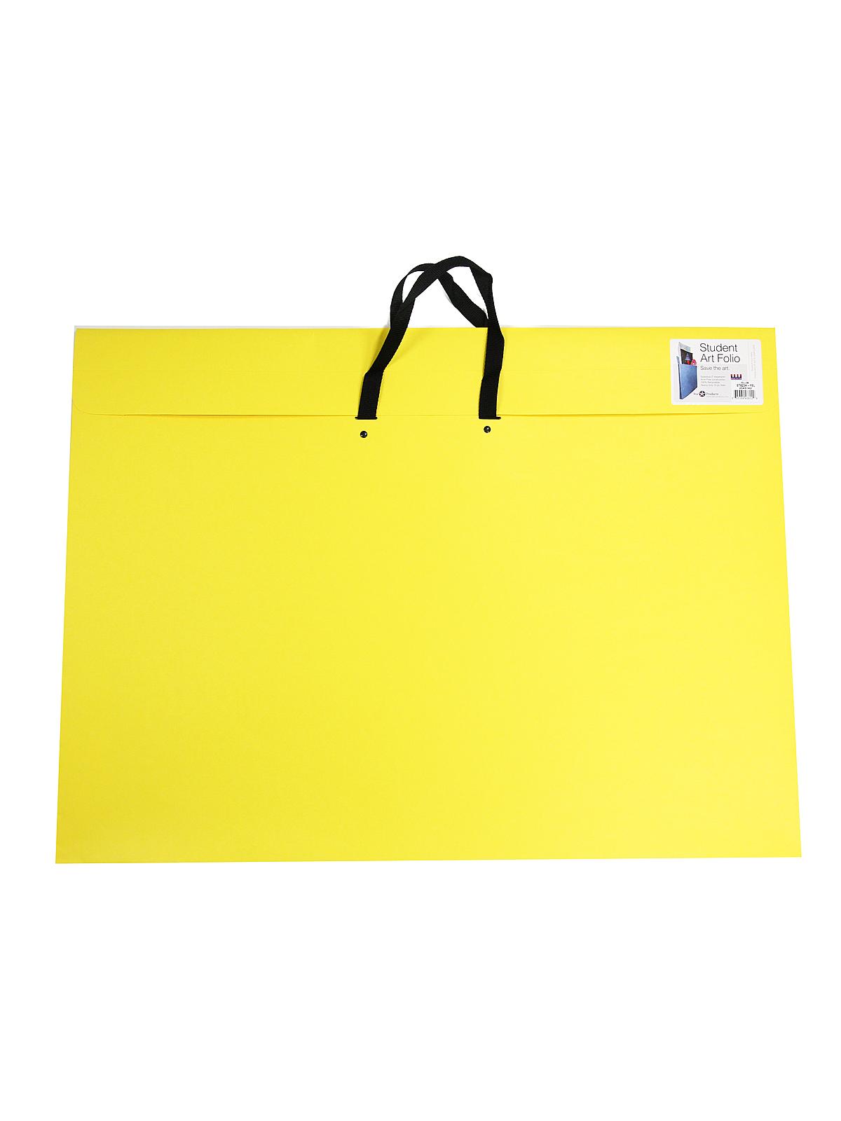 Student Art Folio with Handles 23 in. x 31 in. x 2 in. yellow