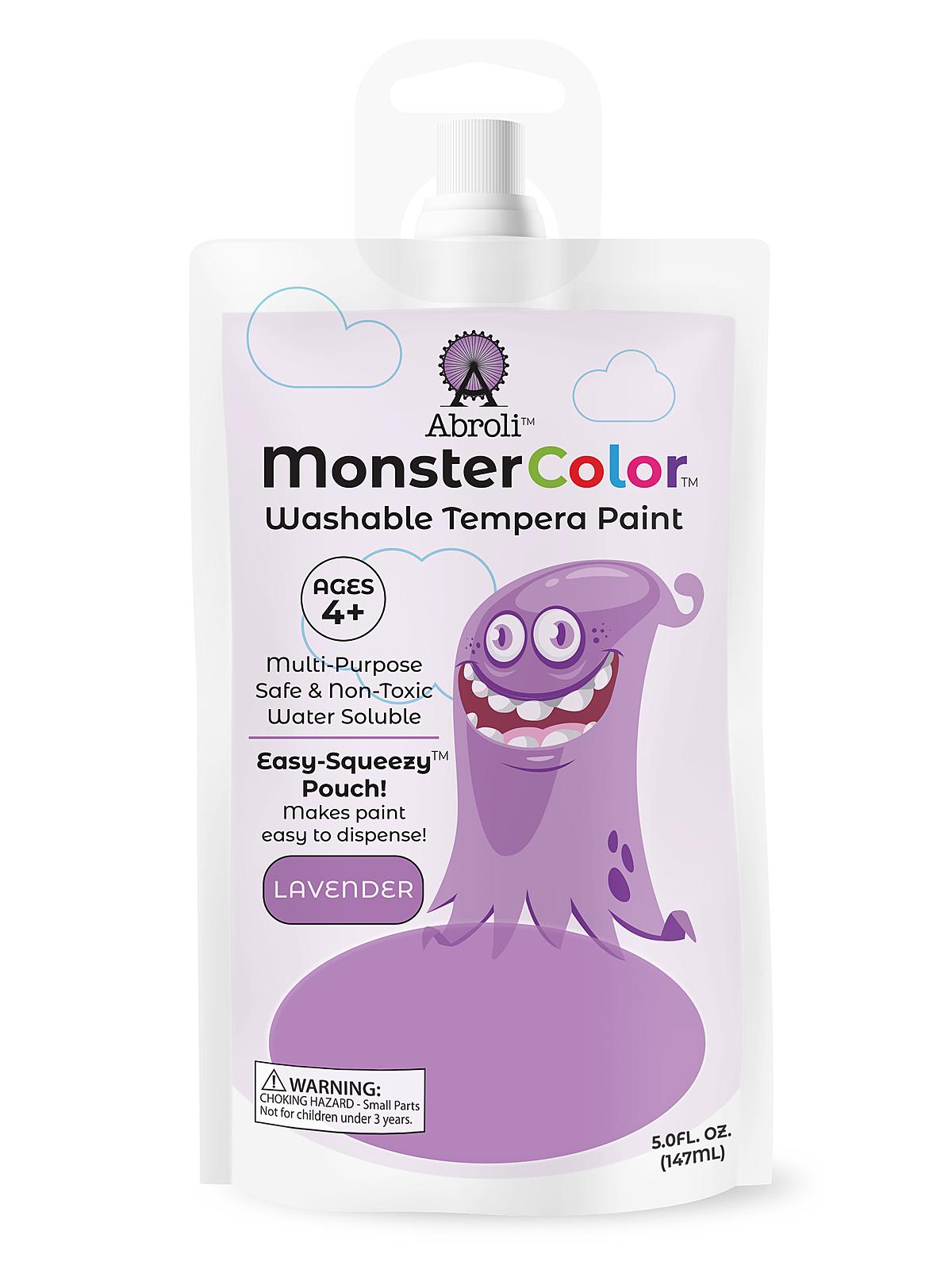 Monster Color Tempera Paint Original lavender 5 oz. pouch