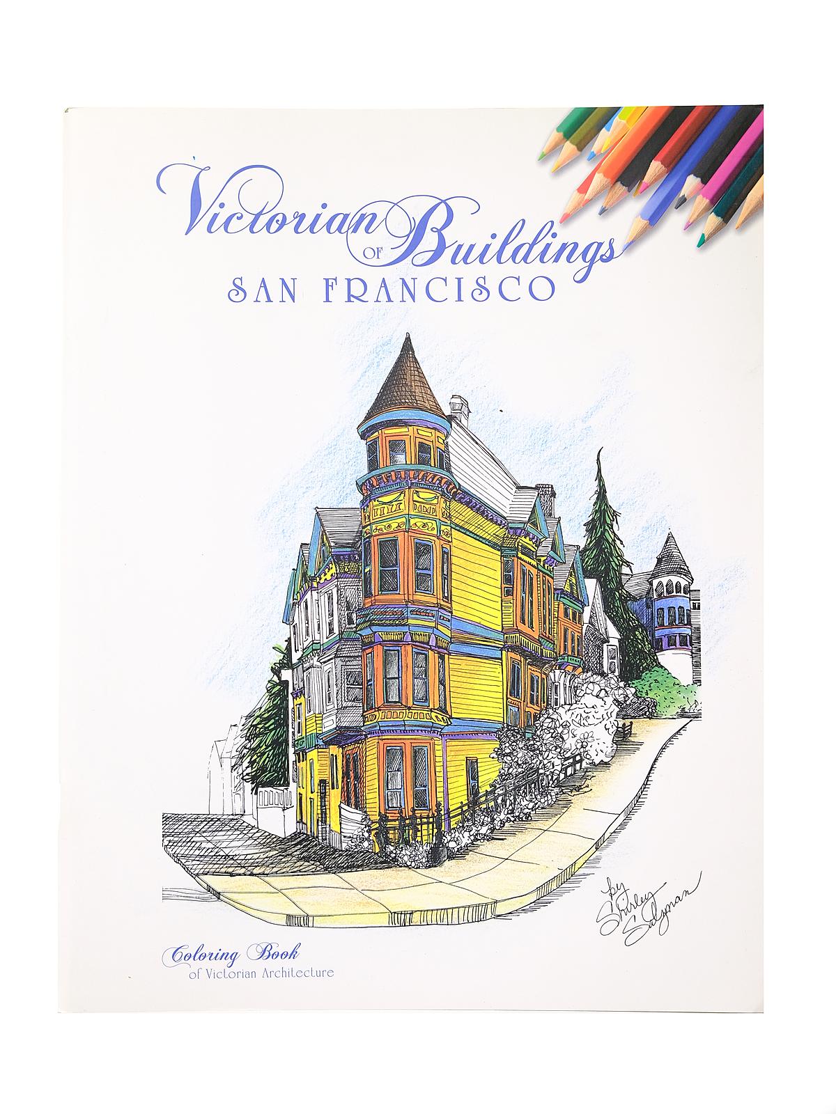 Victorian Buildings Coloring Book San Francisco