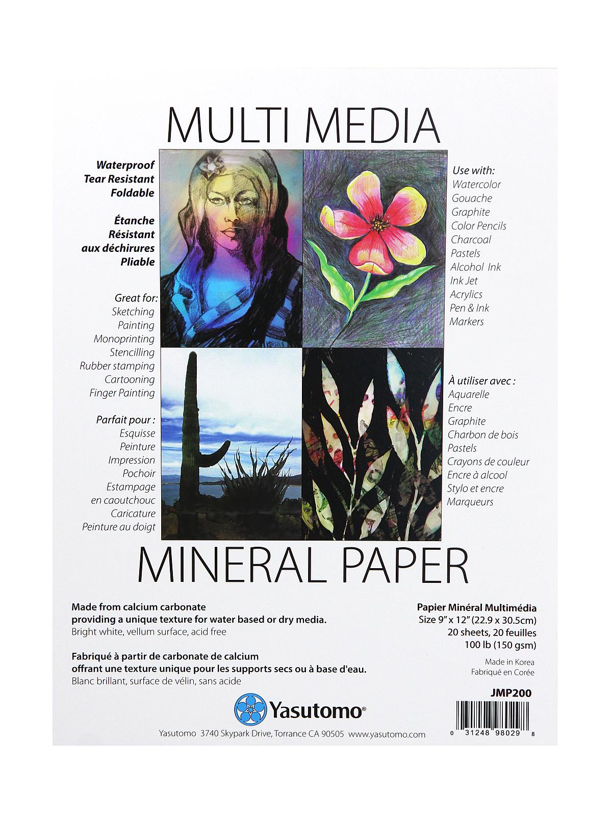 Mineral Paper 9 in. x 12 in. 20 sheets