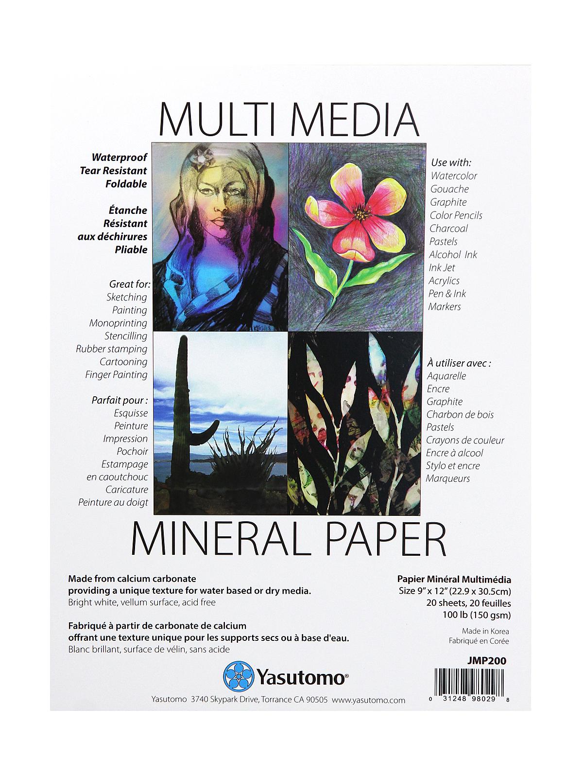 Mineral Paper 9 In. X 12 In. 20 Sheets