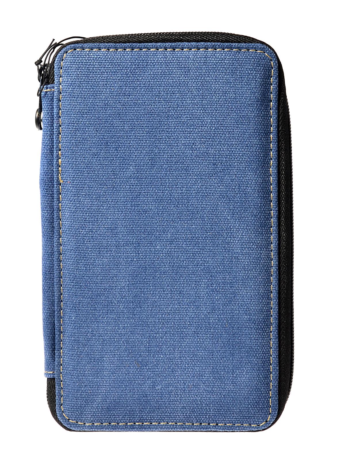 Canvas Pencil Cases denim holds 24 pencils