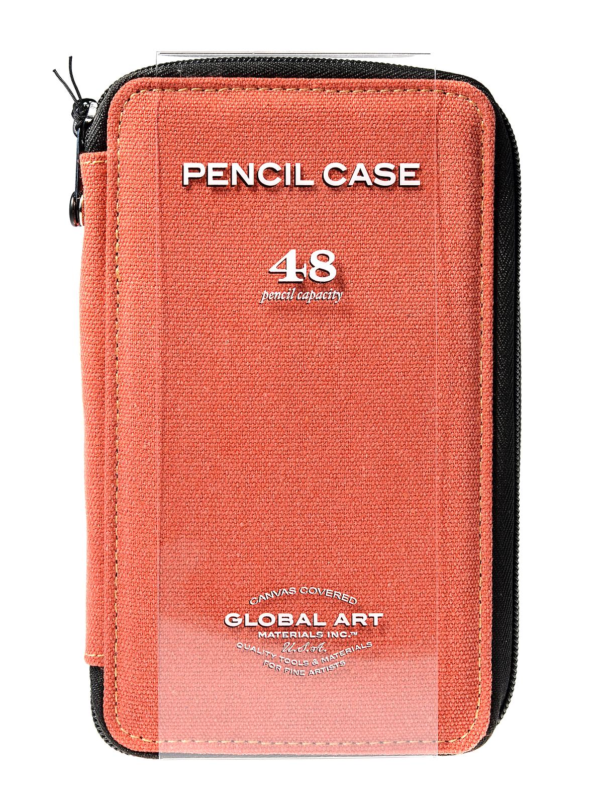 Canvas Pencil Cases Rose Holds 48 Pencils