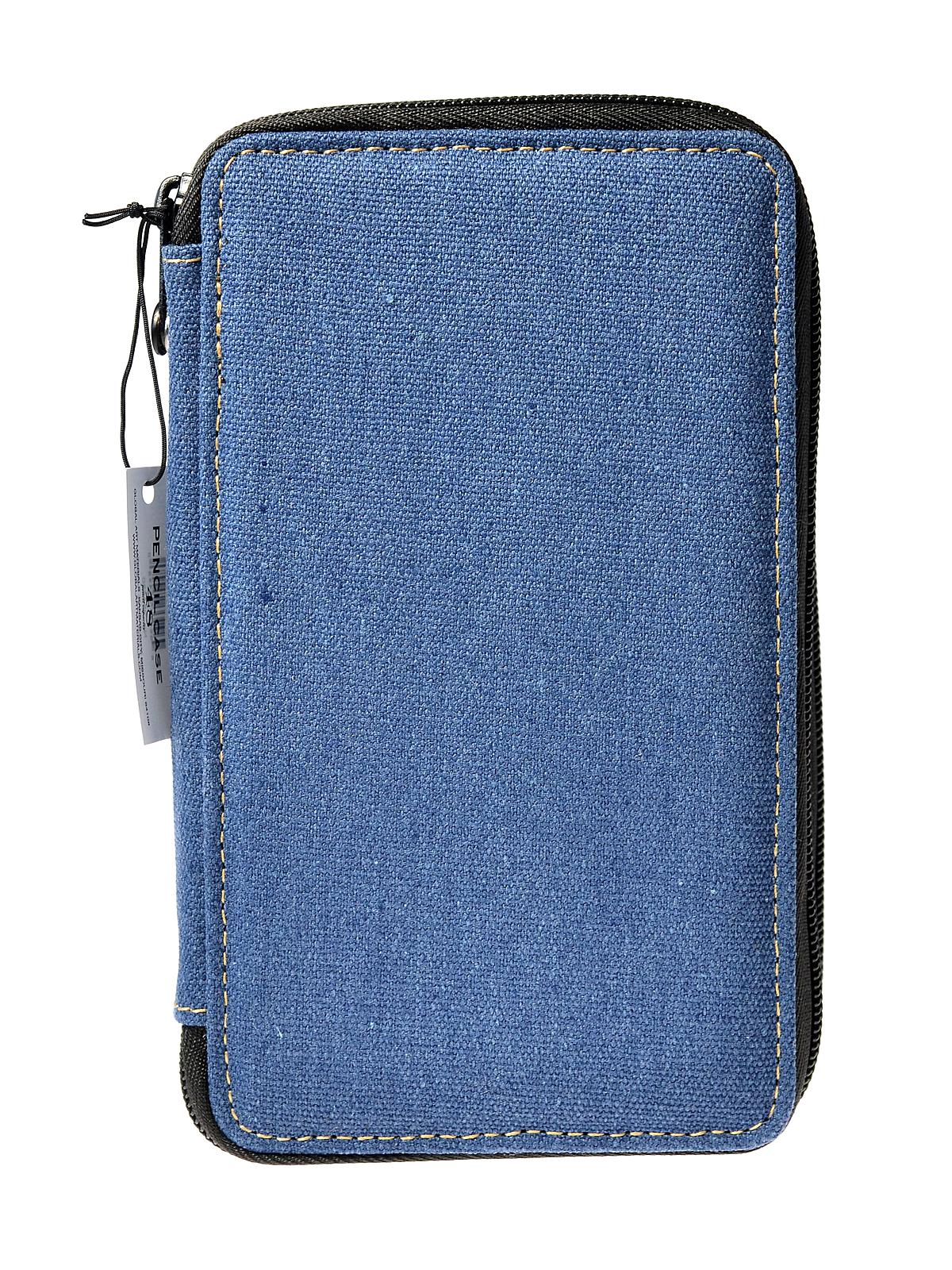 Canvas Pencil Cases denim holds 48 pencils