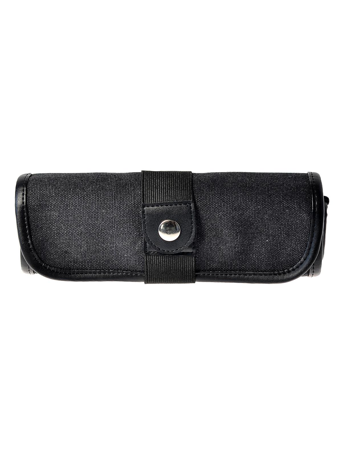 Canvas Pencil Roll-Up black