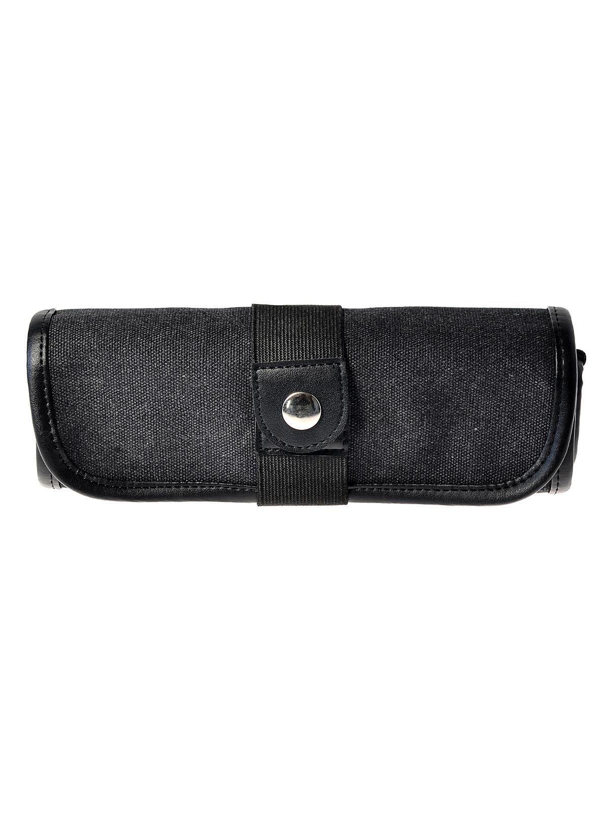 Canvas Pencil Roll-Up Black