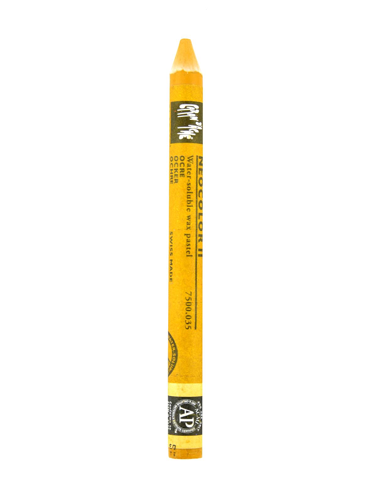 Neocolor II Aquarelle Water Soluble Wax Pastels ochre