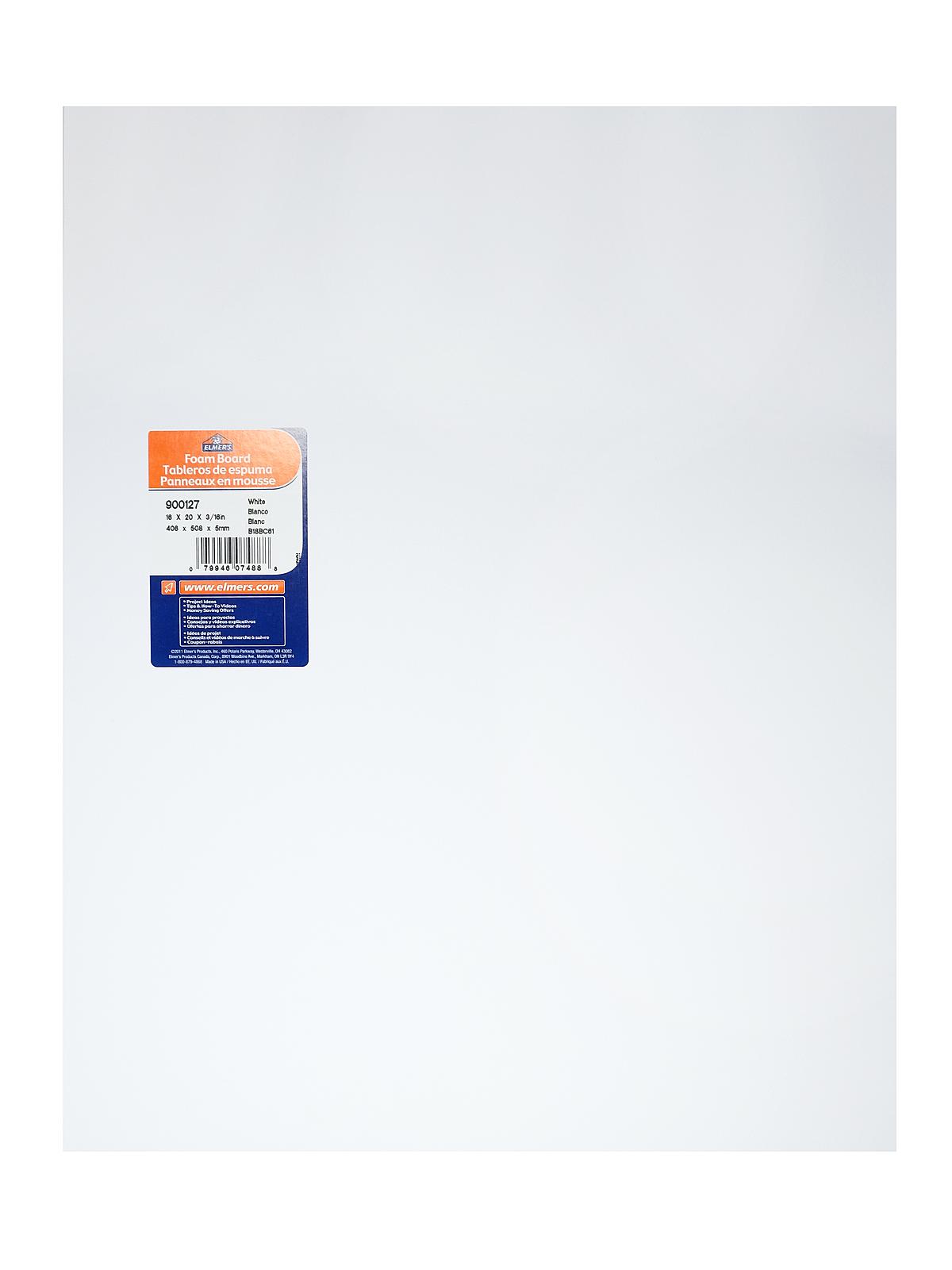 Foam Board white 3 16 in. x 16 in. x 20 in. each