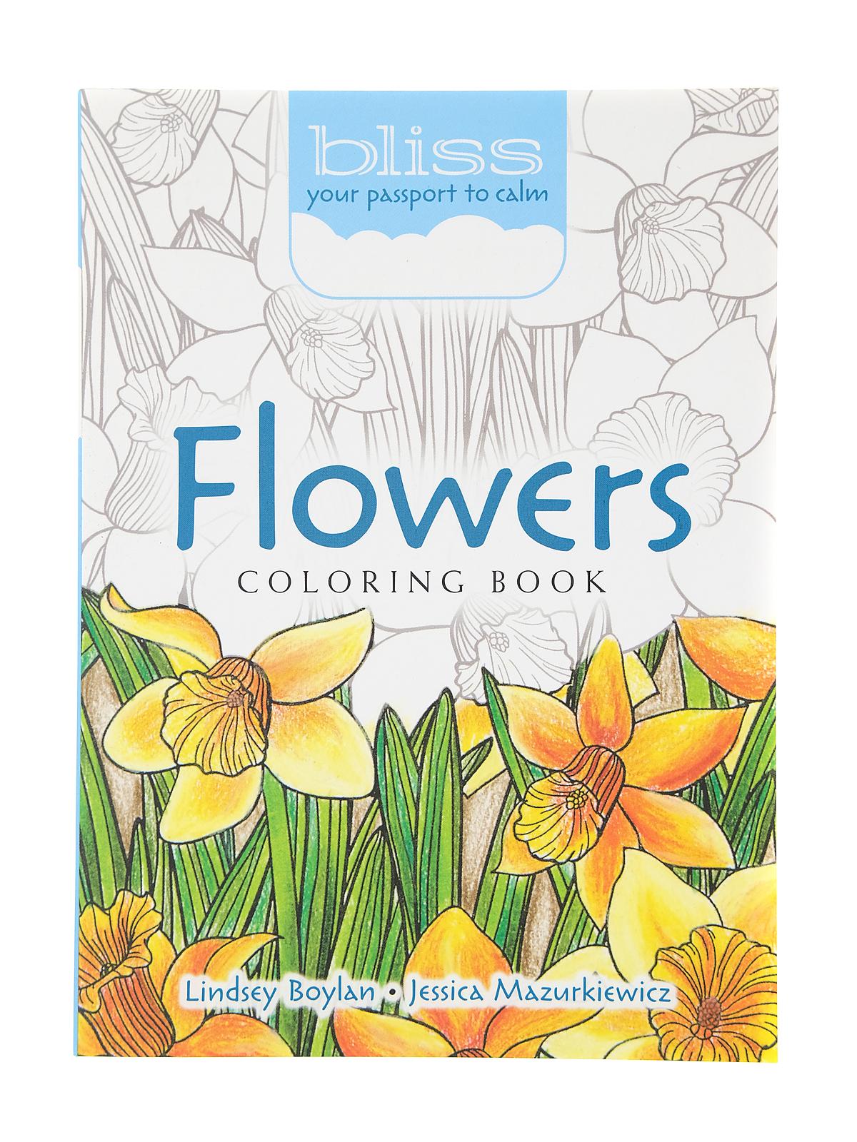 Bliss: Adult Coloring Books Flowers