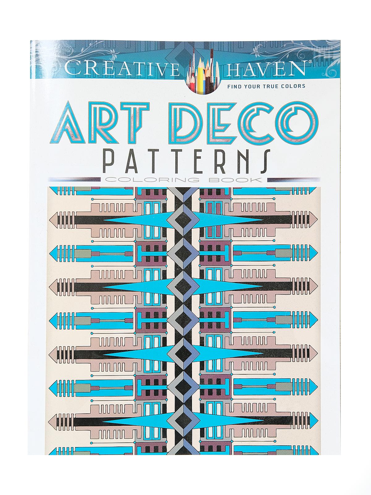 Creative Haven Coloring Books Art Deco Patterns