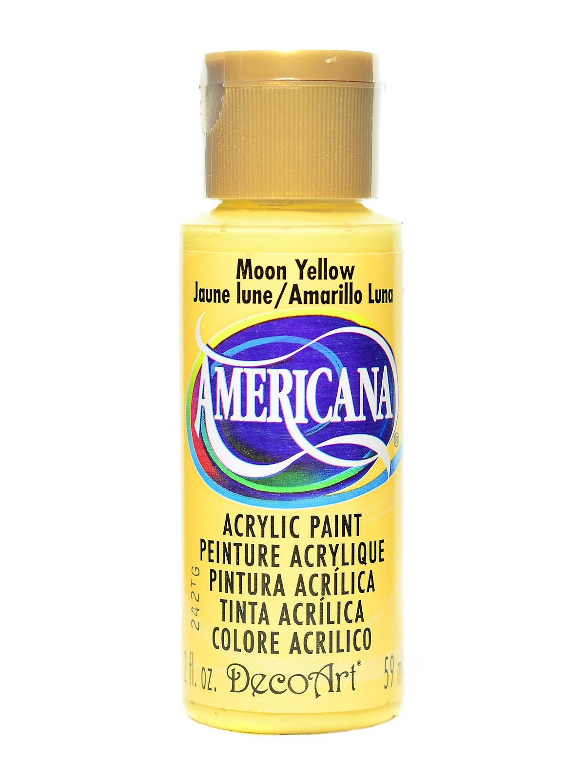 Americana Acrylic Paints moon yellow 2 oz.