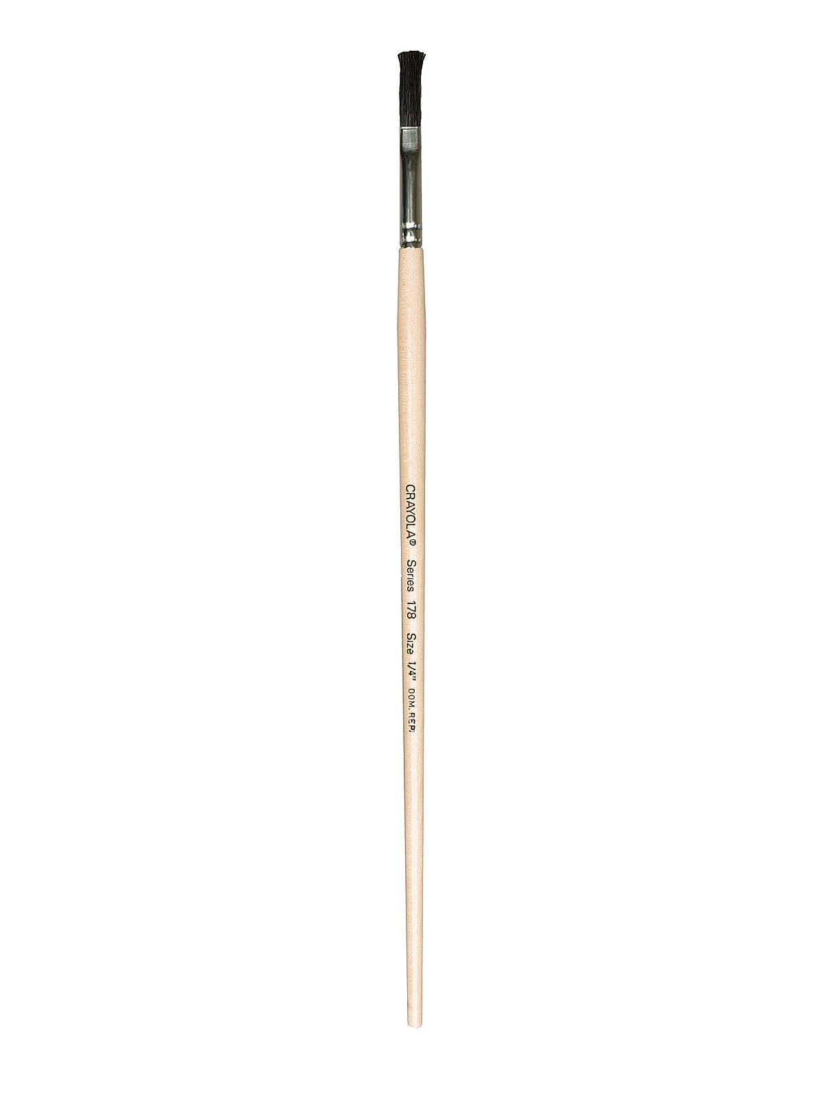 Series 178 Long Handled Black Bristle Brushes 1 4 In.