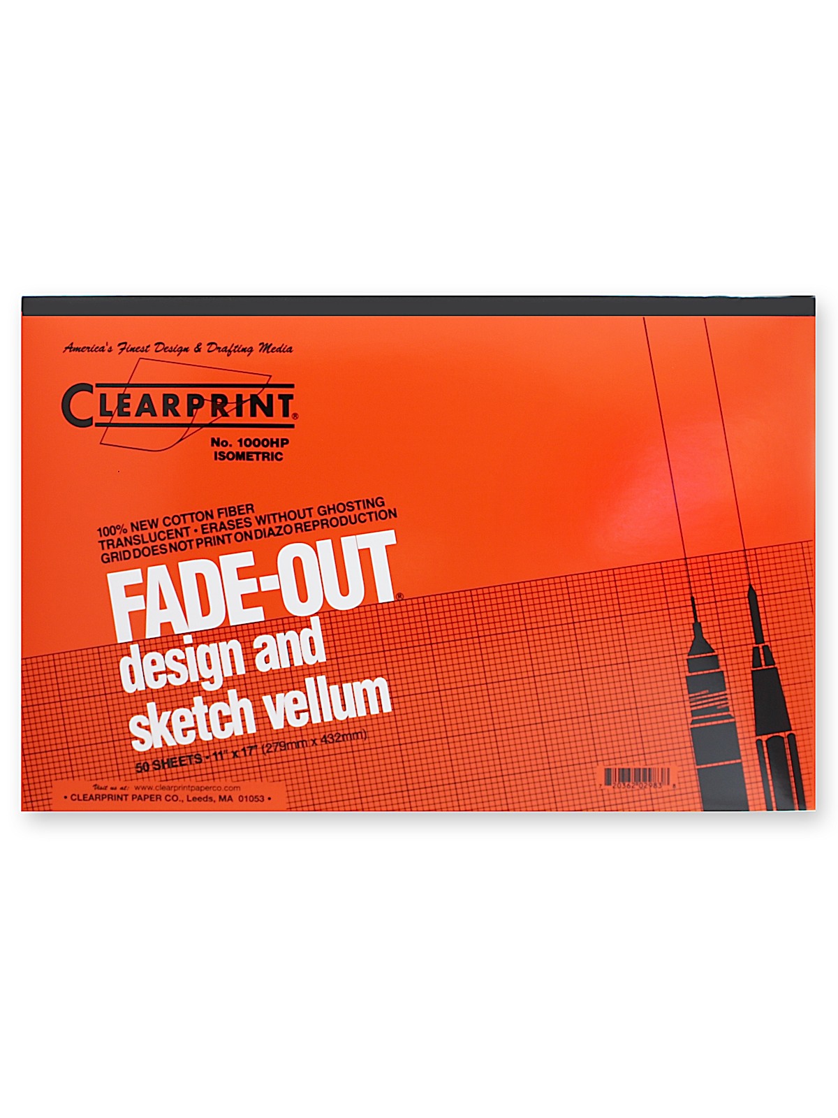 Fade-Out Design and Sketch Vellum - Isometric 11 in. x 17 in.
