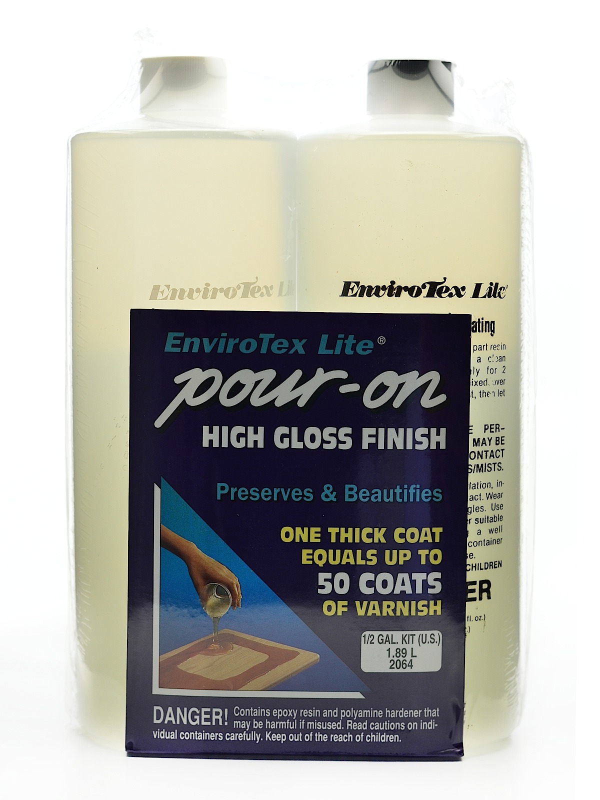 Lite Pour-on High Gloss Finish 1 2 Gallon Kit