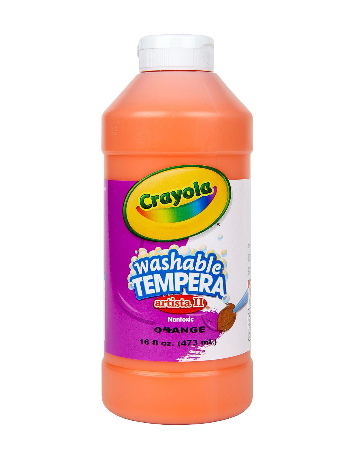 Artista II Liquid Tempera Paint orange 16 oz.
