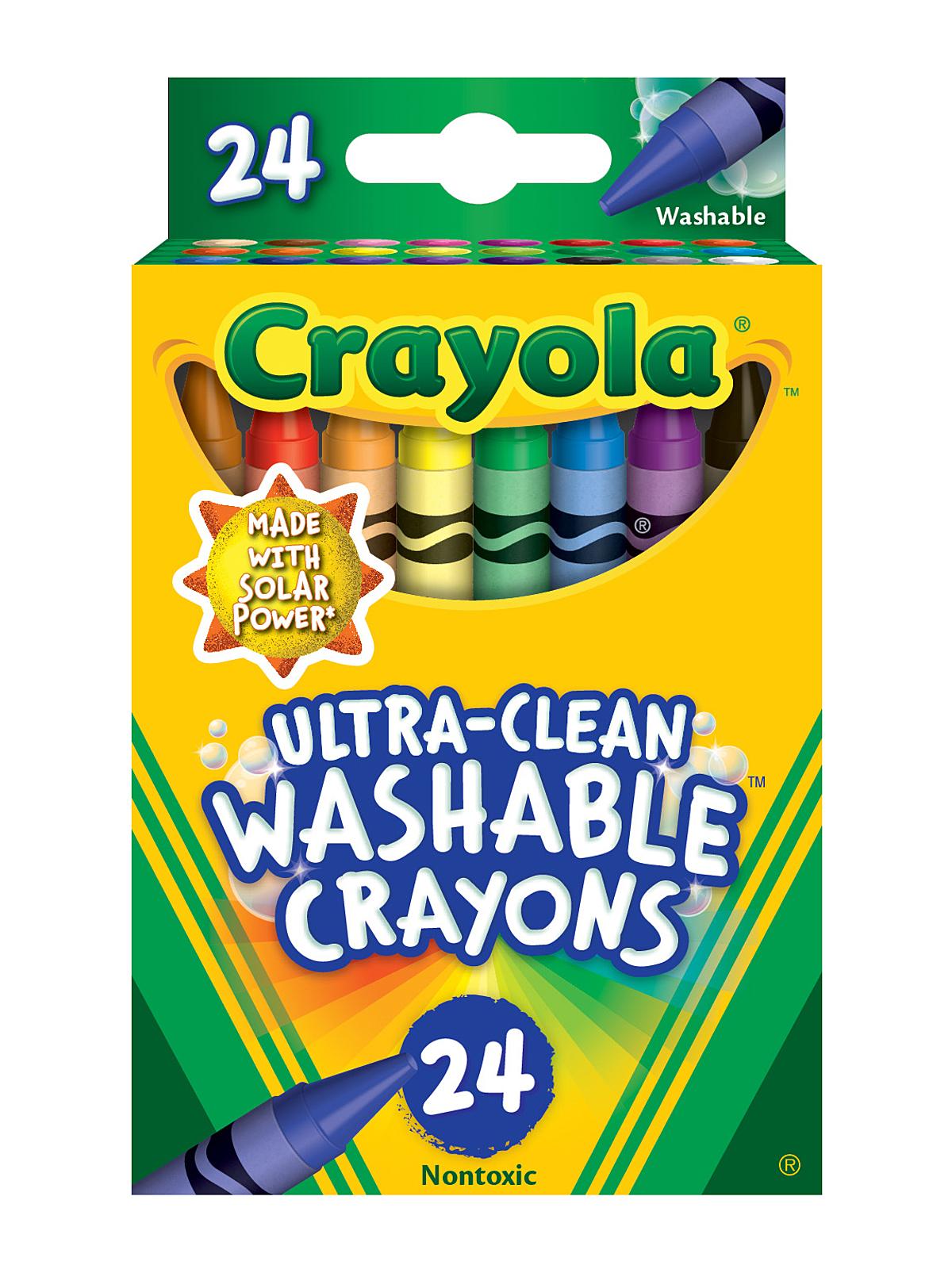 Ultra-Clean Washable Crayons box of 24