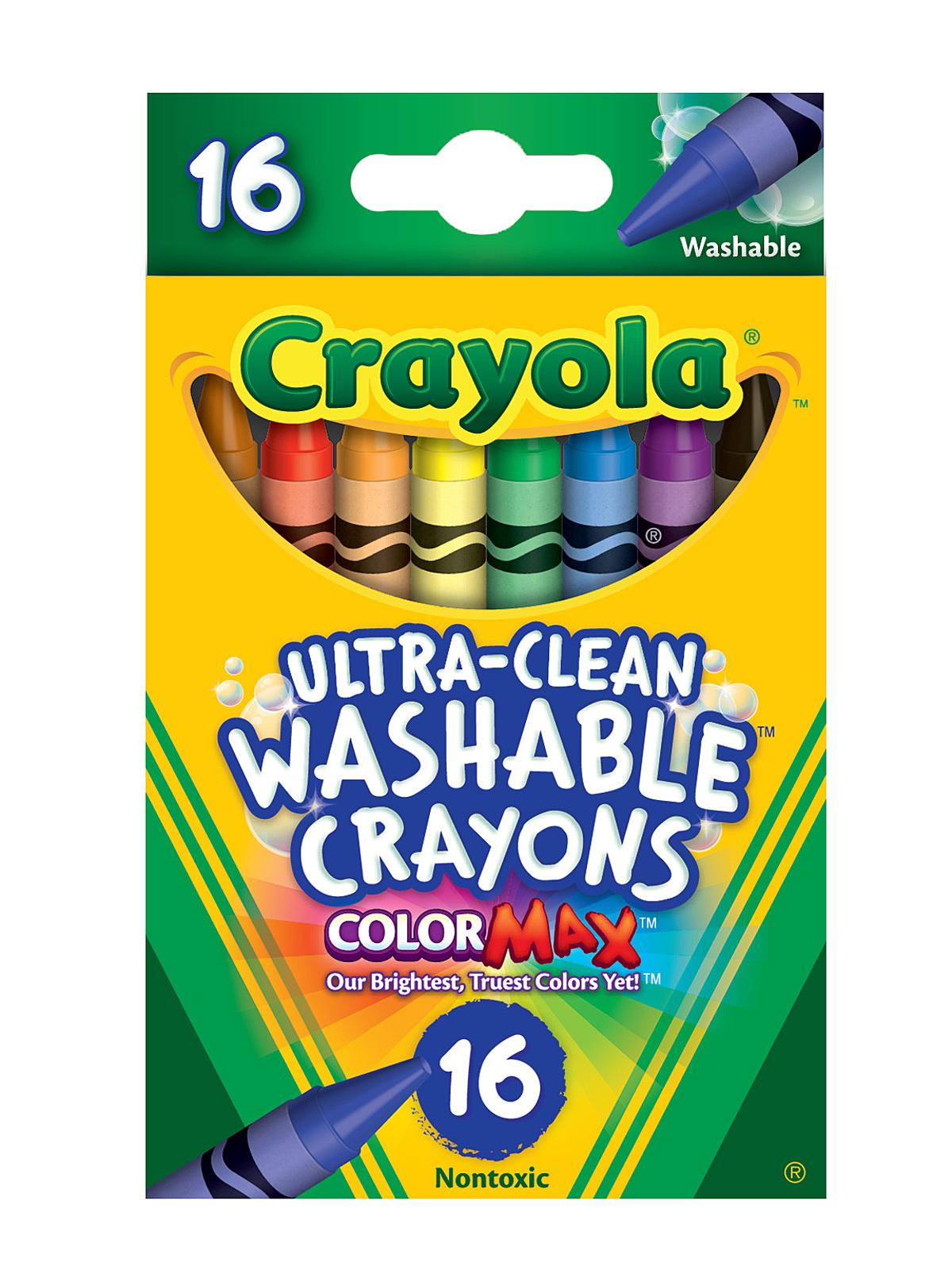 Ultra-Clean Washable Crayons Box Of 16